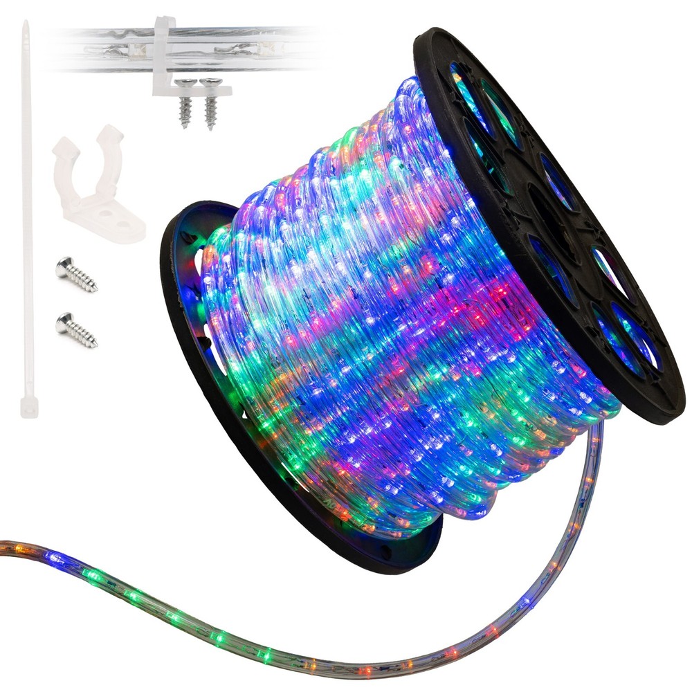 2x 150ft Multi-RGB LED Rope Connectable Flexible DIY Lighting Christmas Outdoor