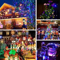 Multicolor 200/300/500 LED Christmas String Lights Waterproof 8 Mode Fairy Light
