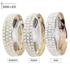 LED Strip Light 2835 5050 5054 5730 RGB CCT RGBCCT RGBW RGBWW DC 12V 24V 5M tape