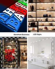 LED Storefront Lights for Business Waterproof Decorative Light for Advertisin…