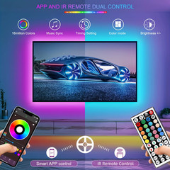 RGB Led Strip Lights 5M 10M 20M 30M Led Room Light with APP Control Flexible Rib