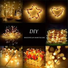 Outdoor Solar Fairy Lights String Copper Wire Waterproof Garden Decor 100/200LED