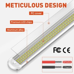 4Pack 120-LED Interior Light Bars – 2800LM 28W 6000K for RV/Camper Light Strips
