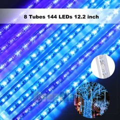 144 LED Outdoor Solar Powered String Lights for Patio Yard Porch Party Decor