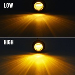 3/4 Inch Amber Round LED Lights 10 Pcs DOT Certified Turn Signal Running