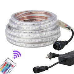 20-50FT LED Strip Rope Light Waterproof Multi Color Changing Free Cut w/ Remote