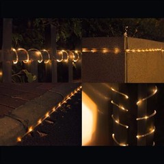 Solar-Powered String Lights Outdoor,Tube Lights for Garden, Patio & Pool Decor