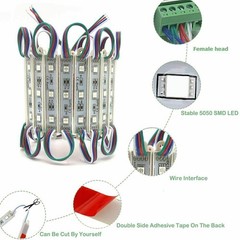 20~2000pcs Waterproof 5050 LED Module Light Store Front window Sign Lamp DC 12V