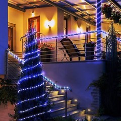Solar Rope light Outdoor 8 Modes Fairy Lights for Camping Party Pool Patio Tree