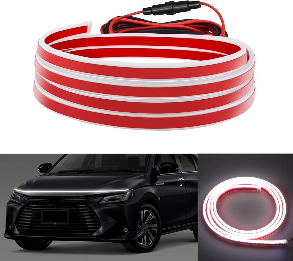 Waterproof 71-Inch LED Hood Light Strip for Cars, SUVs, and Trucks