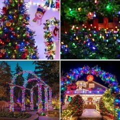 Multicolor 200/300/500 LED Christmas String Lights Waterproof 8 Mode Fairy Light