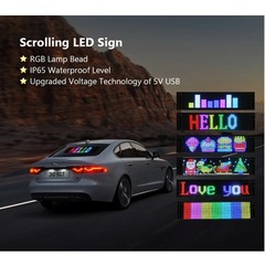 LED Matrix Pixel Panel USB 5V Flexible Addressable RGB Pattern Scrolling Display