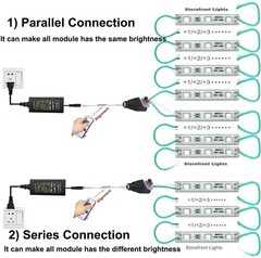 10~500FT Bright 5050 SMD 3 LED Module Light STORE FRONT Window Design Strip Lamp