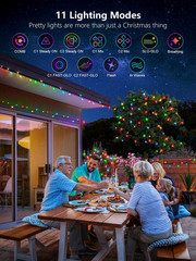 300 LED Color Changing Christmas String Lights, 100FT Warm White Multicolor Outd