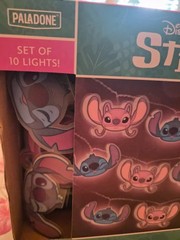 Disney Stitch LED String Lights 10 pcs, Battery Operated Hanging Lights 59”