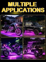 Universal Fit 27CM Waterproof LED Strip Lights for Cars, Trucks & Motorcycles