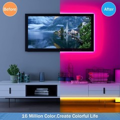 5M-30M 5050 SMD Music Sync RGB LED Strip Fairy Lights with APP & Remote Control