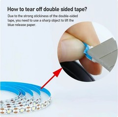 USB LED Strip DC 5V 2835 White Warm White TV Background Lighting Flexible Tape