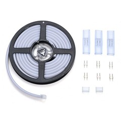 DELight 10FT Warm White Cuttable IP65 Neon Rope Lights LED Strip Light AC 110V