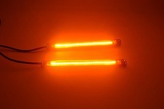 2Pcs 6in 3528 PVC Amber Led Strip 36LED Motorcycle Turn Signal Light Tail