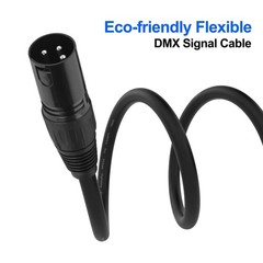 25ft DMX Cable, 4 Pack 7.62m DMX Light Cables DMX Wires, 3-Pin XLR Male to Fe…