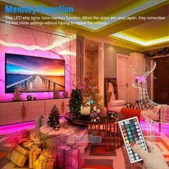 Flexible 5050 RGB LED Strip Light Remote Fairy Light Room Party Waterproof