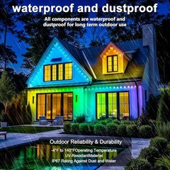 INZIDOL PERMANENT OUTDOOR LIGHTS,200FT RGB EAVE LIGHT WATERPROOF LIGHTING FOR –