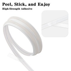 1M 12W Adhesive LED COB Strip Light 110V 120V Cold White 6000K 3.28 FT Flexib…