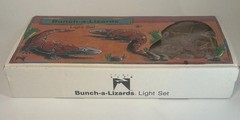 VTG 10pc Primal Lite Bunch A Lizards String Light Plastic 4″ Lizards NIB, 1986