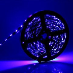 5pcs x 16.4ft 300leds RGB 5050 SMD LED Strip Light Lamp Black PCB Non-Waterproof