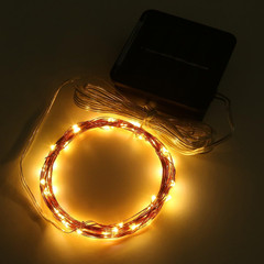 Solar String Lights Mini Short Outdoor Led Fairy Light 15 Ft 50 Led Waterproof f