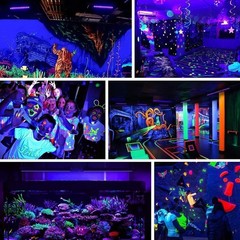 4 Pack 400W LED Black Light,Black Flood Light Outdoor with Plug and Switch, …