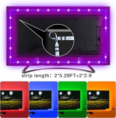 20ft Smart LED Strip Lights for Gaming & TV with App Control and Timer Functions