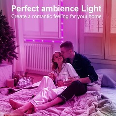 50FT Smart LED Strip Lights, App & Voice Control, Music Sync RGB for Room