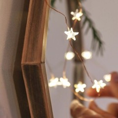 5m STARS Fairy Lights for Bedroom String USB Powered Adapter Party
