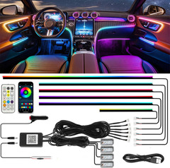 Dreamcolor Acrylic Interior Car LED Strip Lights with App&Remote