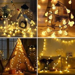50LED Solar String Lights Patio Party Yard Garden Wedding Waterproof Outdoor