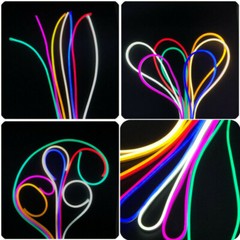 DC12V SMD2835 Flex LED Neon Rope Lights Strip Silicone Tube KTV Car Boat Decor
