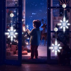 3Pcs Christmas Window Lights – Battery Powered Christmas Window Decorations