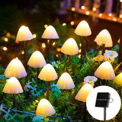 Solar String Lights Outdoor 60 LED 36FT with 8 Lighting Modes, Waterproof Solar