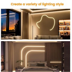 24V 16.4ft IP67 Waterproof Silicone LED Flexible Outdoor Strip Neon Rope Light
