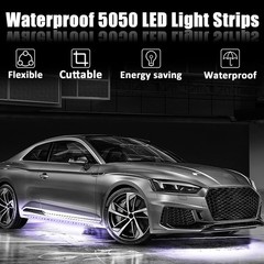 30cm LED Strip Lights for Cars & Outdoor Spaces – 8pcs Waterproof Bundle