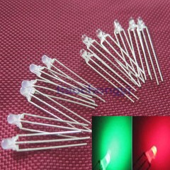 NEW 3mm Dual Bi-Color Red/Green/Blue Super bright/Diffused Bright 3Pin Led diode