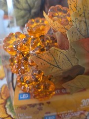 60 LED Maple Leaf Light Garland(2 pks 30) 9 ft. lit length 10 ft. total length