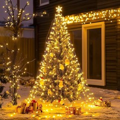 Solar Fairy Lights Outdoor Solar String Lights Garden 100-300LED Christmas Decor