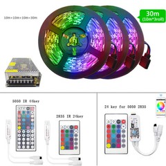 10M 20M 30M led strip SMD 5050 RGB DC12V WIFI IR remote Flexible Diode Tape Led