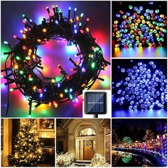100-400 LED Solar Power String Fairy Lights Garden Outdoor Party Christmas Lamps