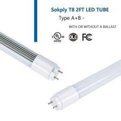 T8 LED Tube Light 2FT Hybrid Type A+B 15W 1875LM 24inch Light LED Bulb, 4000K…