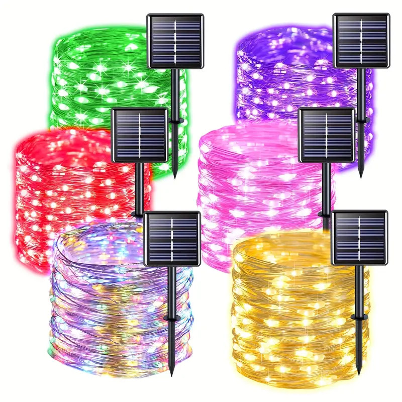 100-500 LED Solar Power String Fairy Lights Garden Outdoor Party Christmas Lamp