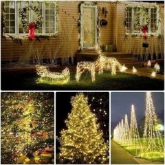 100-500 LED Solar Power String Fairy Lights Garden Outdoor Party Christmas Lamp